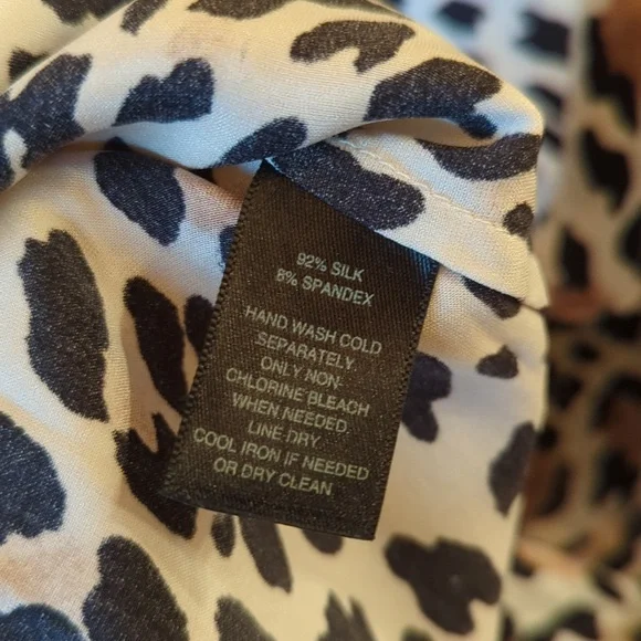 2 Silk WHBM Leopard Blouse - Picture 4 of 8